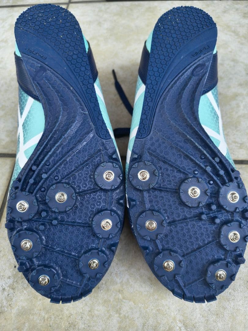 ASICS 陸上競技用スパイクシューズ 26.5cm ネイビー/ミント