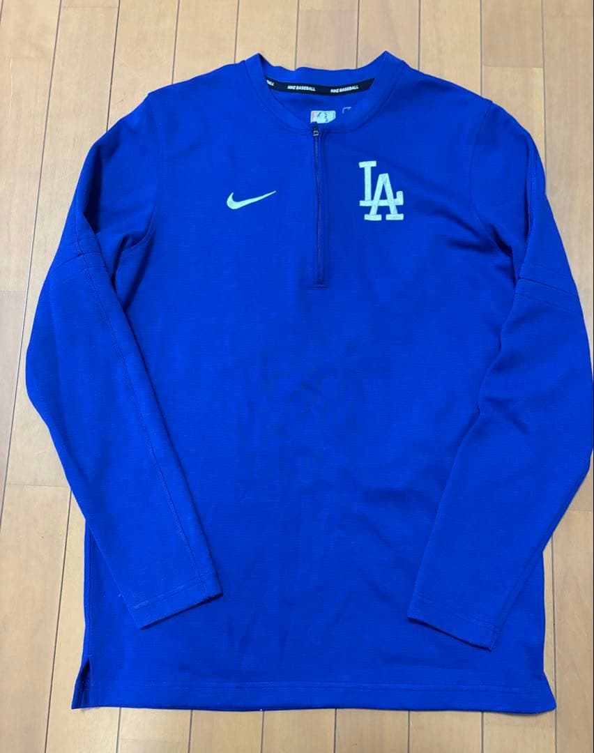 ナイキ MLB メジャーリーグ ロサンゼルスドジャース 1/4ジップ Sサイズ