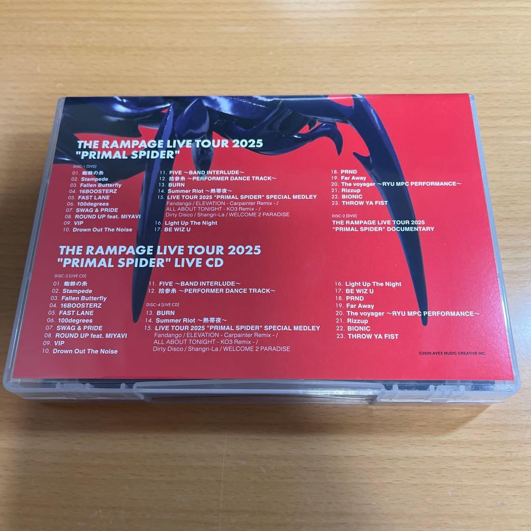 ミュージック DVD PRIMAL SPIDER THE RAMPAGE LIVE 2025