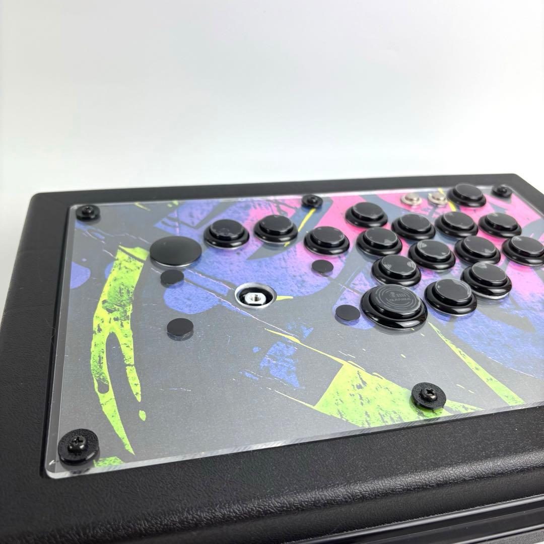 【着脱式レバー搭載】 アケコン＋レバーレス ショートストロークボタン a1