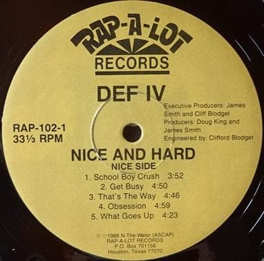 洋楽 DEF IV/NICE AND HARD (US LP)