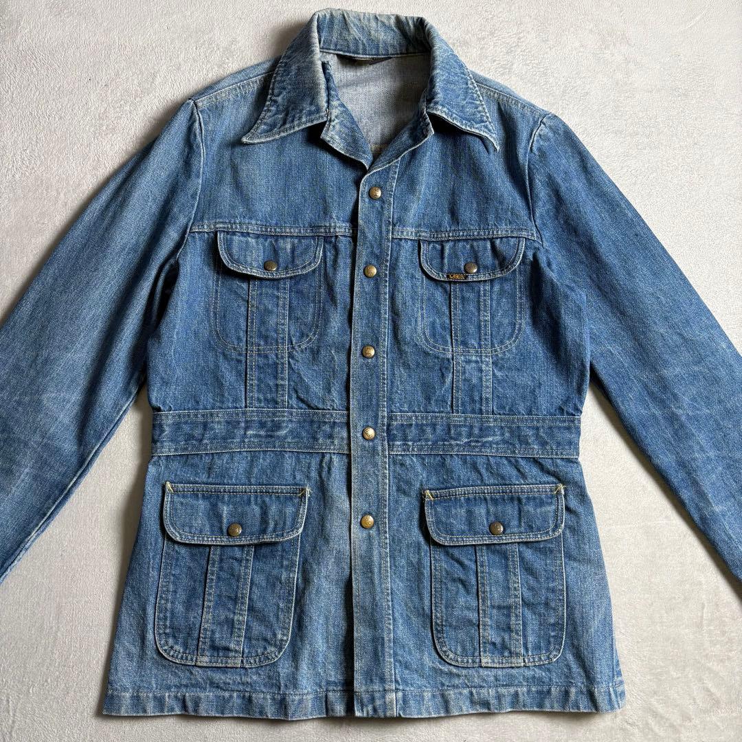70s-80s USA製 Lee デニムカバーオール　ブッシュジャケット