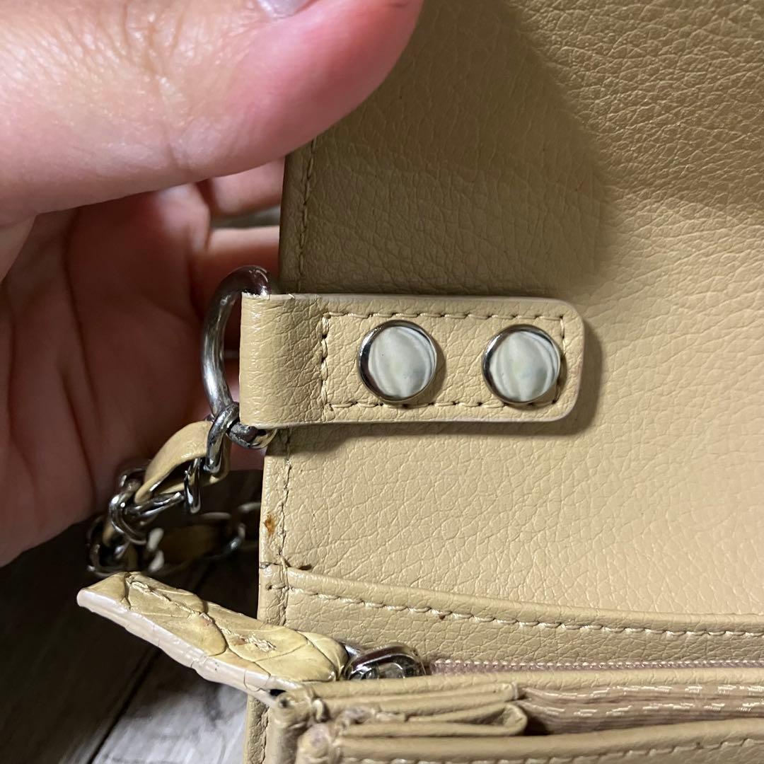 3F RODANIA クロコダイル カイマン お財布ショルダー バッグ 2way