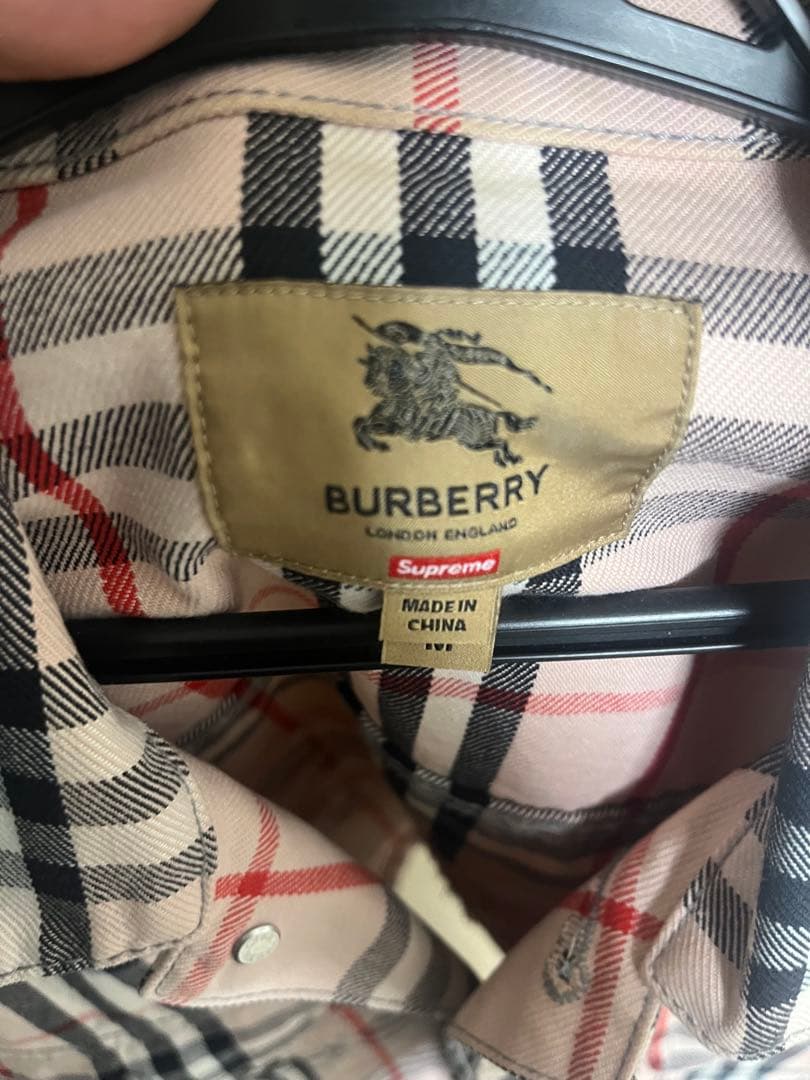 22ss Supreme Burberry Denim Jacket Mサイズ
