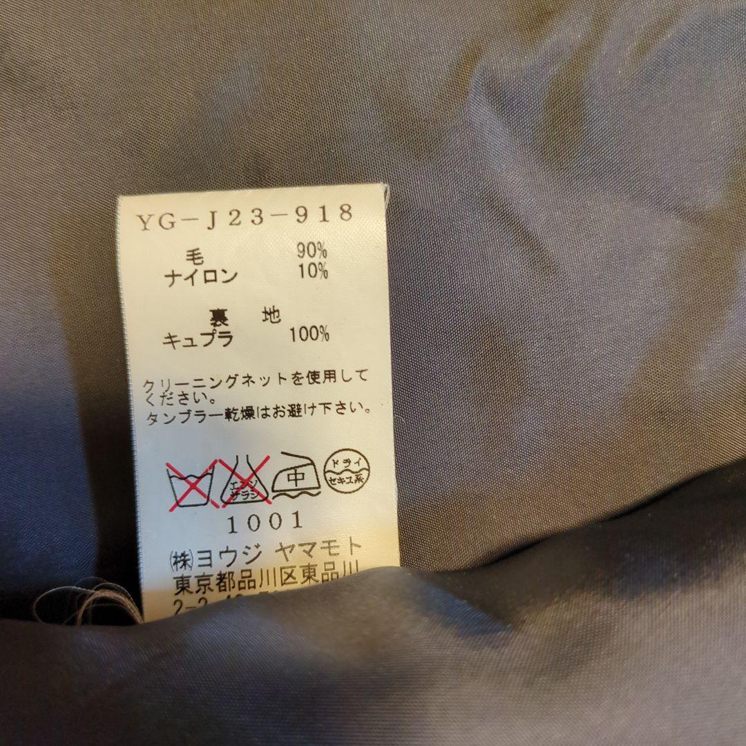 Y's ワイズ ポンチョケープ風コート 黒 L