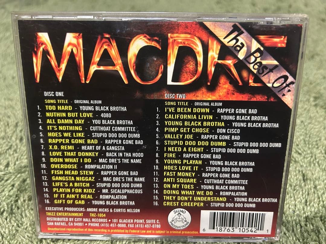 Tha Best of Mac Dre 2CD 32曲収録