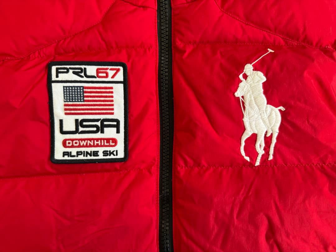 Polo by Ralph Lauren ダウンベスト ビッグポニー 赤 S
