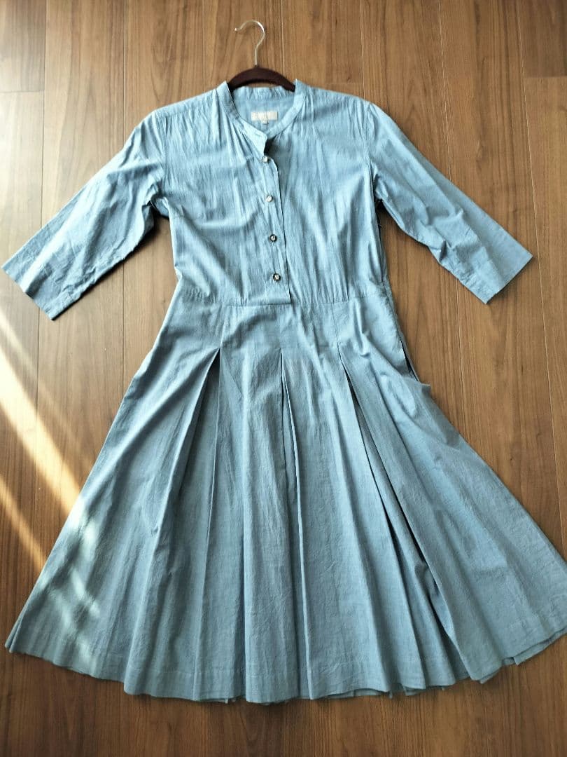 MARGARET HOWELL サイズⅡ(M)　7分袖シャツワンピース