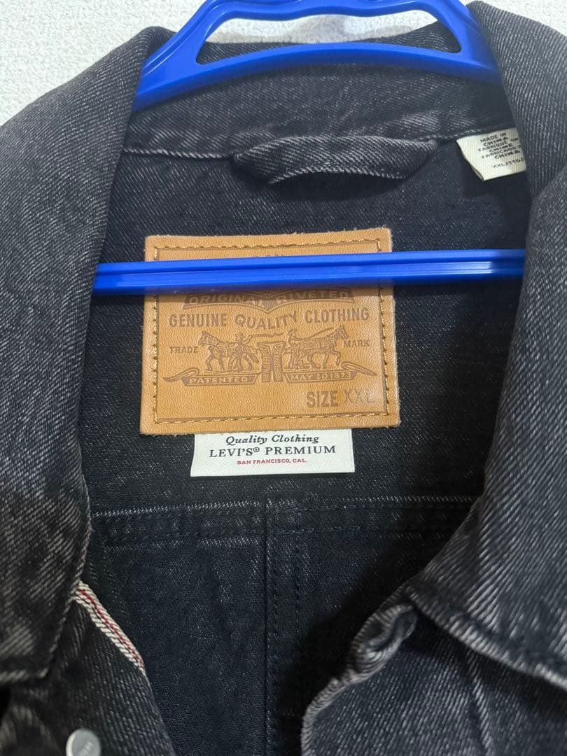 トミ LEVI'S PREMIUM ブラック デニムジャケット XXL