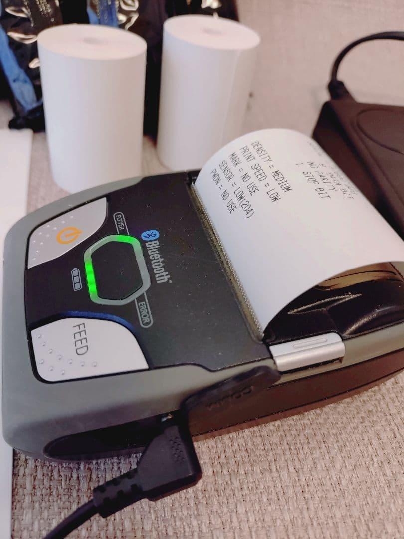 【中古】Starmicro SM-S210i モバイルプリンター　ロール紙16個