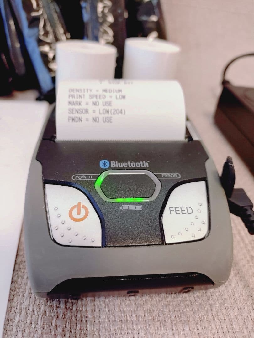 【中古】Starmicro SM-S210i モバイルプリンター　ロール紙16個