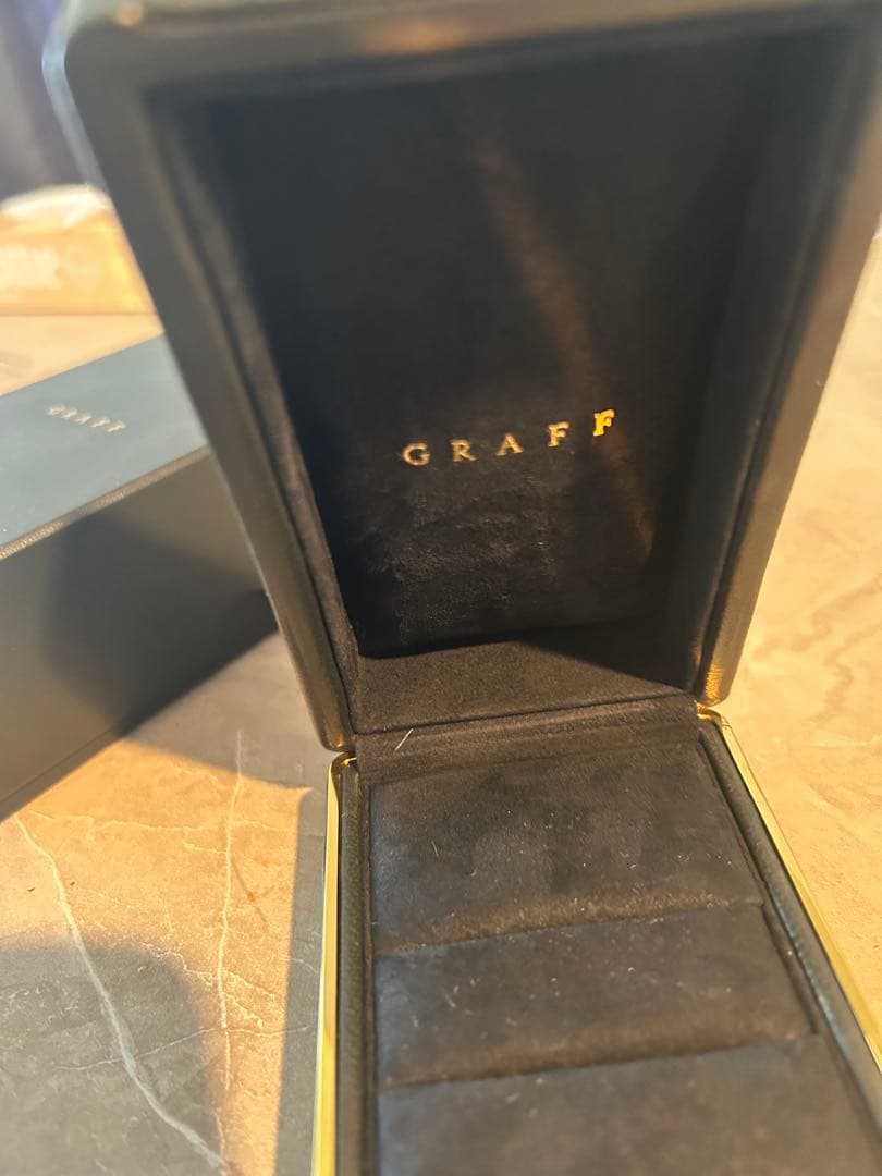 GRAFF ネイビー ギフトボックス　リング　2個用