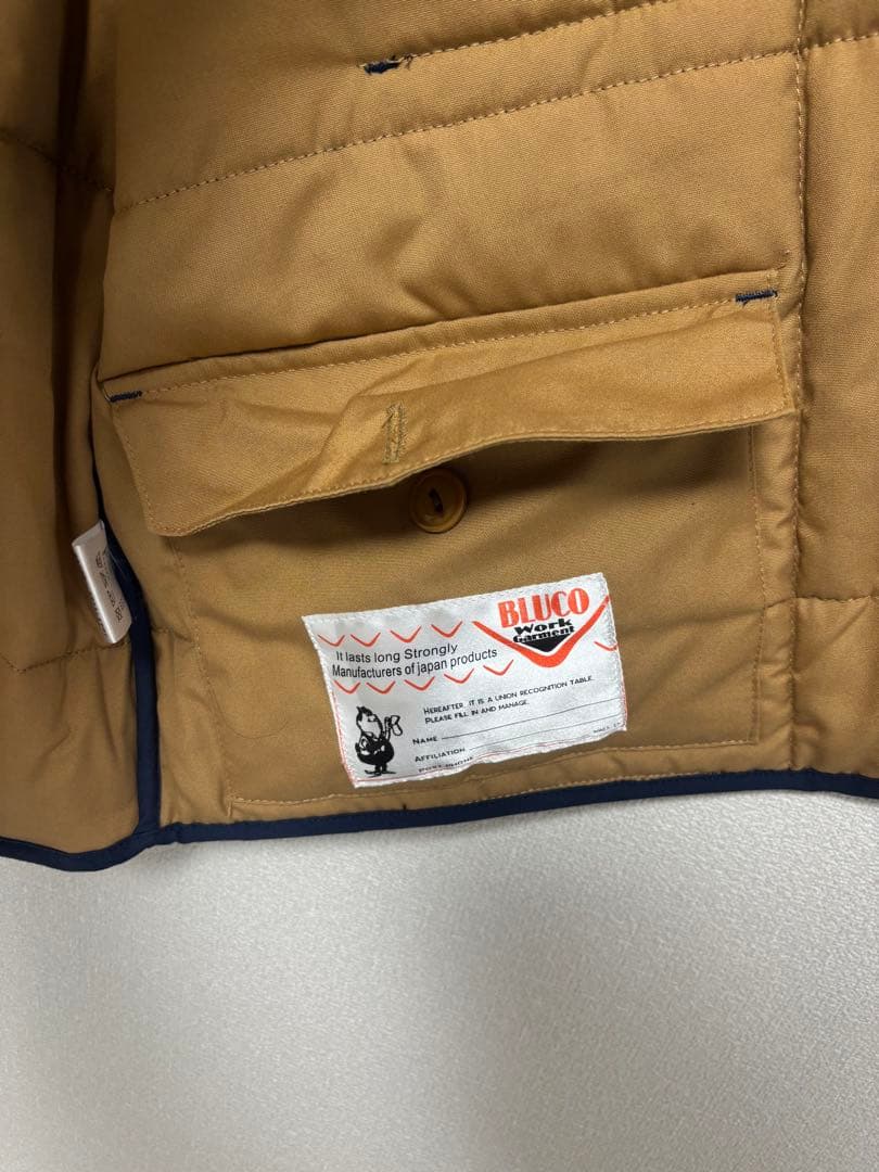 BLUCO ネイビー ダウンベスト