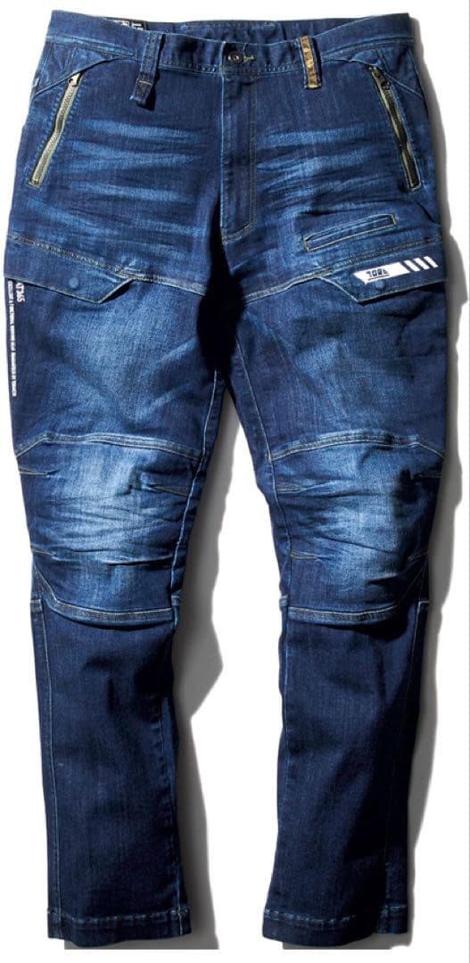 寅壱 パンツ 作業着 メンズ 8830 ストレッチ デニム 新品 LLサイズ.