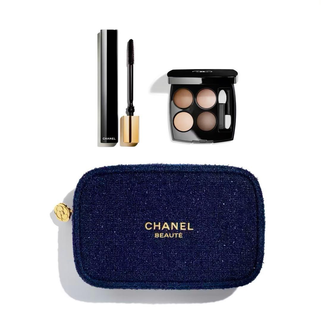 CHANEL クリスマスコフレ2025 アイシャドウ　マスカラセット　ポーチ