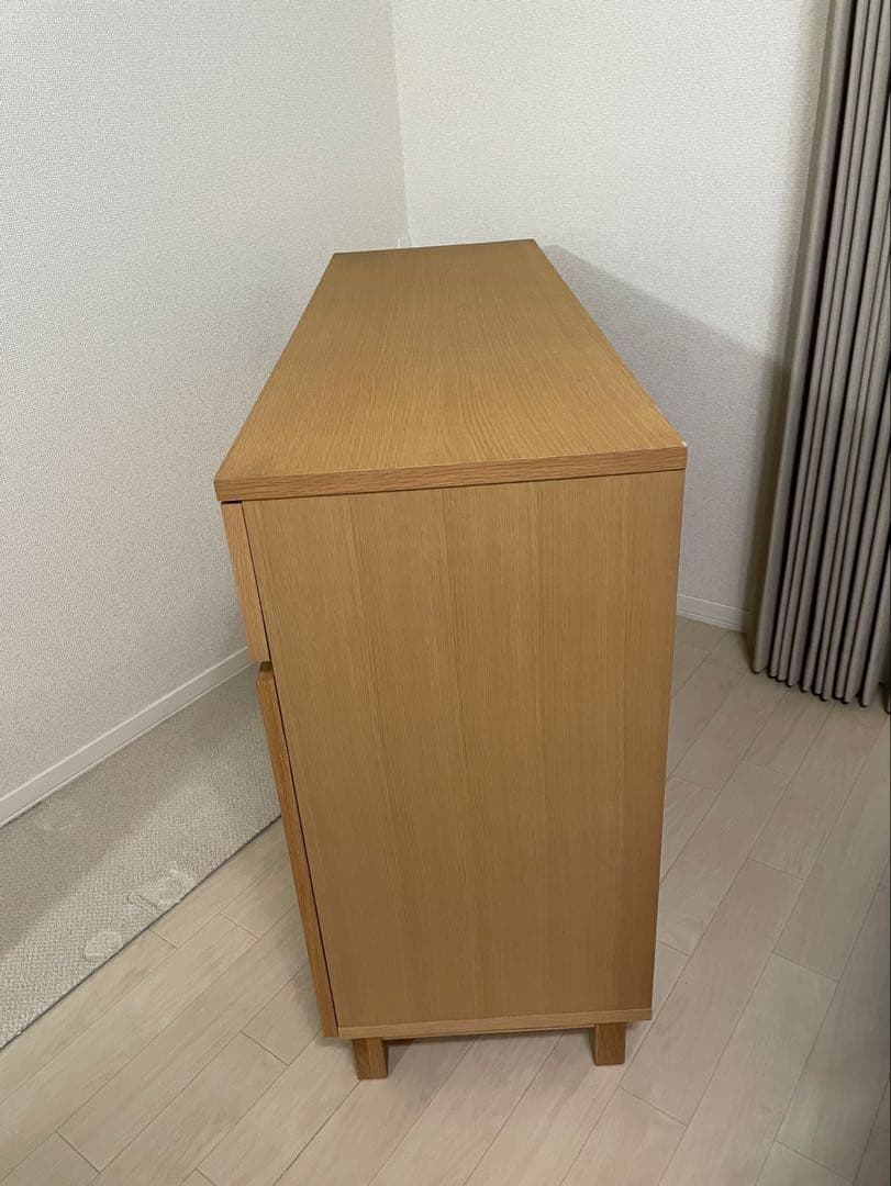 無印良品　オーク材・キャビネット大　サイドボード　廃盤　幅1200mm