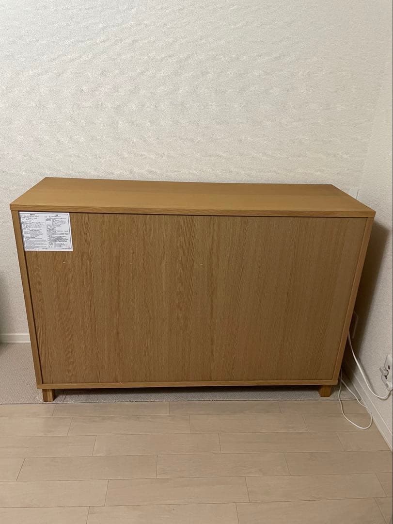 無印良品　オーク材・キャビネット大　サイドボード　廃盤　幅1200mm