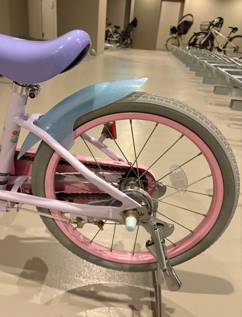 【美品】18インチ幼児用自転車 ピンク ディズニープリンセス