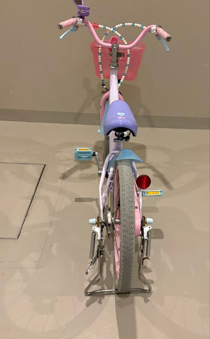【美品】18インチ幼児用自転車 ピンク ディズニープリンセス