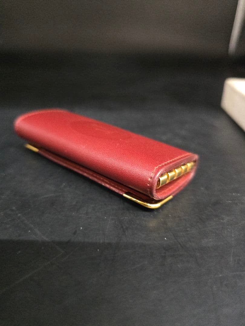 MT505 未使用 Cartier カルティエ キーケース ボルドー ゴールド
