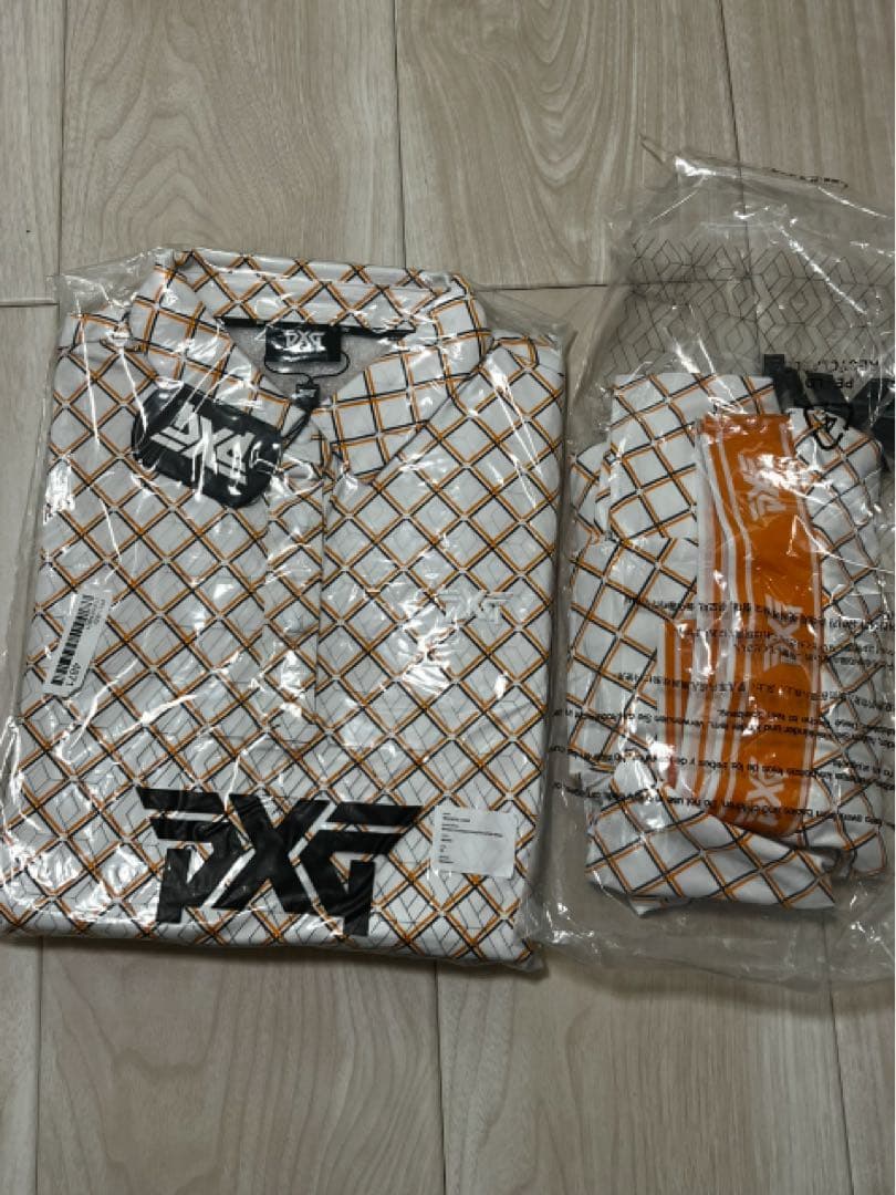 PXG ポロハーレクイン ホワイト 上下 セットアップ