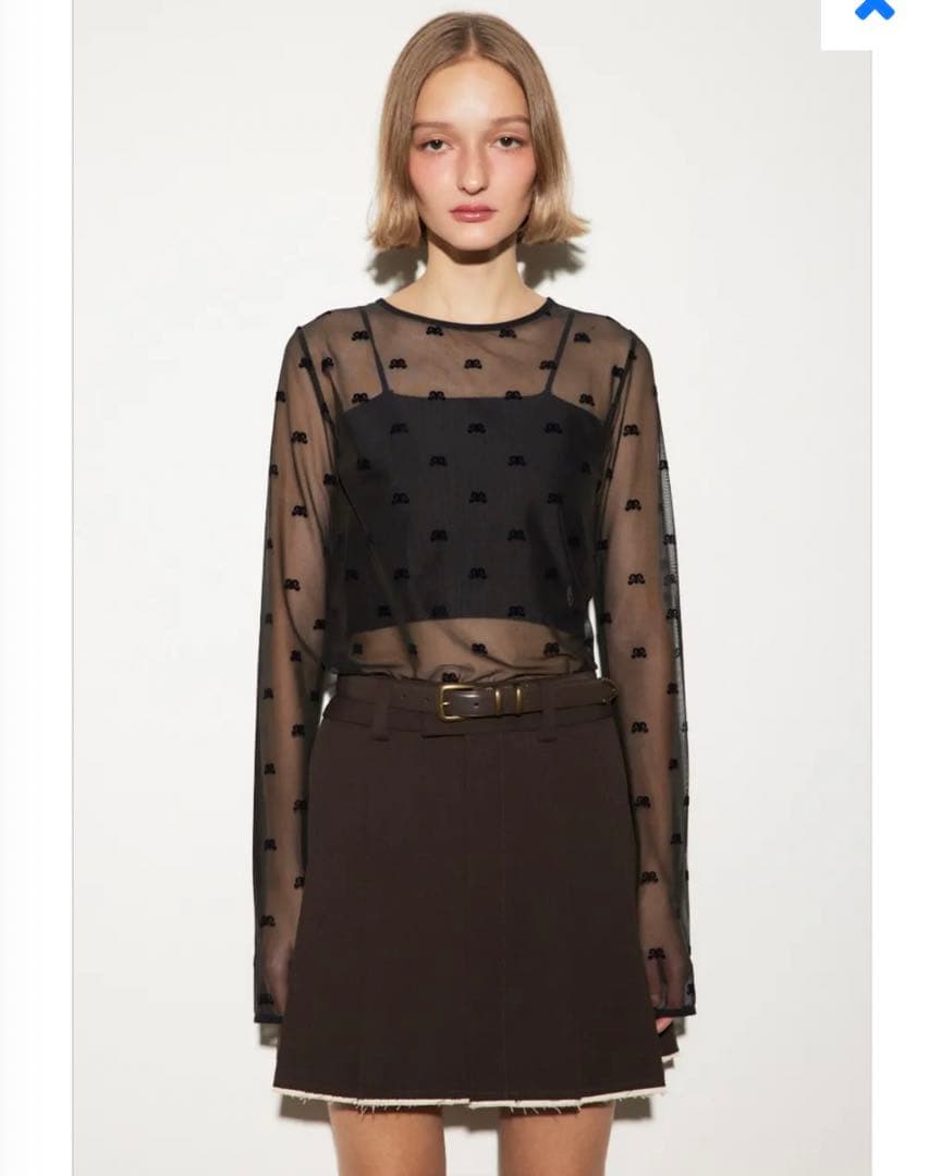 SLY MICHIXSLY SHEER MOTIF トップス