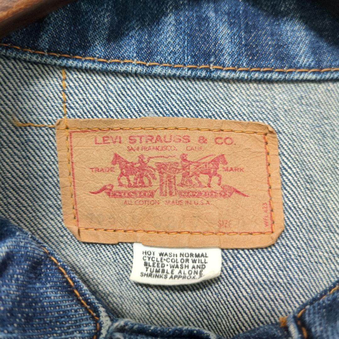 濃紺 70s リーバイス 70505 サイズ44 66前期 布ケアタグ