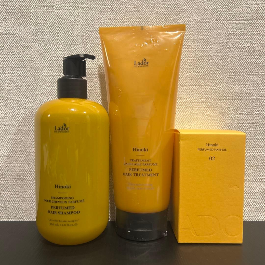 Lador Hinoki シャンプー・トリートメント・ヘアオイルセット