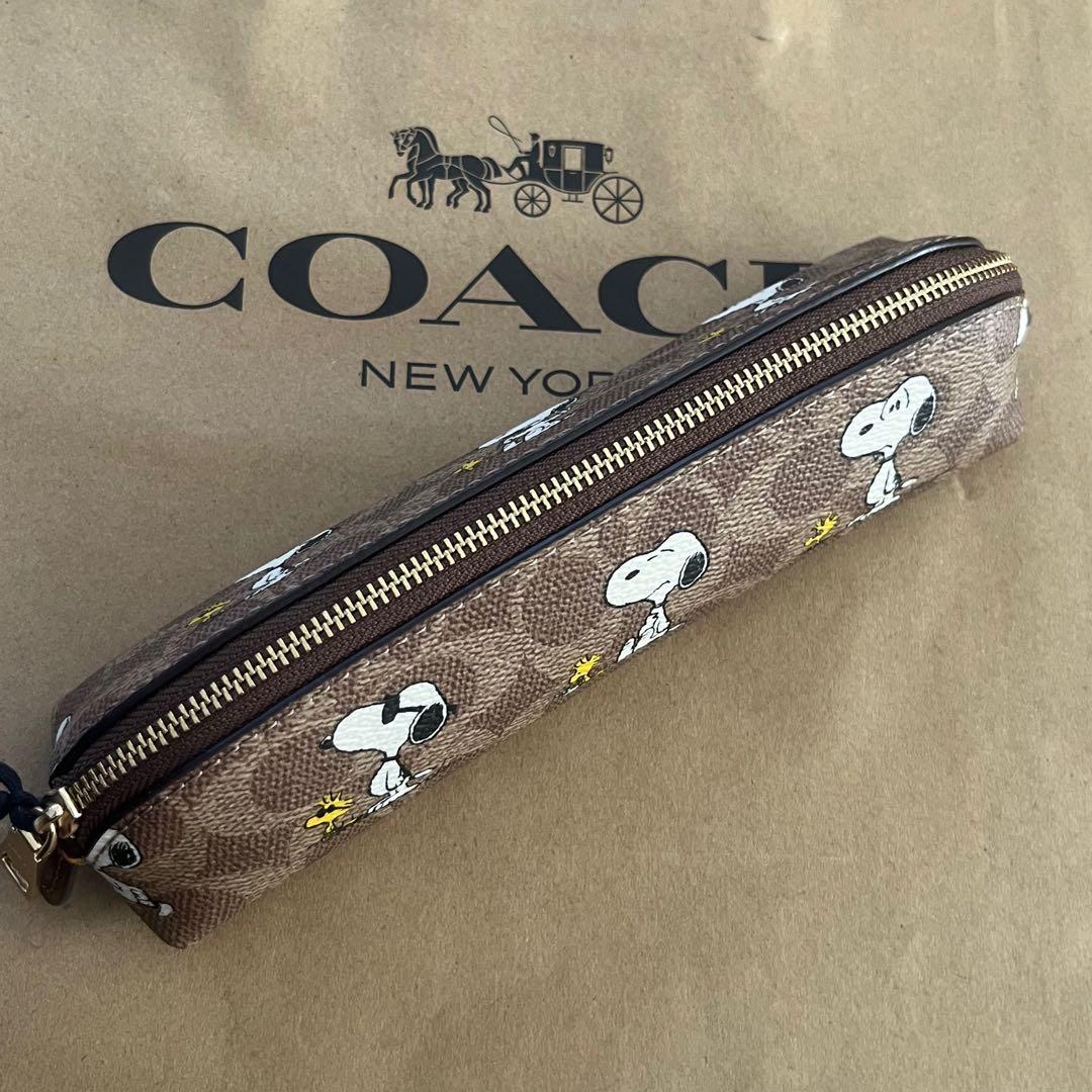 【新品未使用】COACH x PEANUTS スヌーピー コラボペンケース