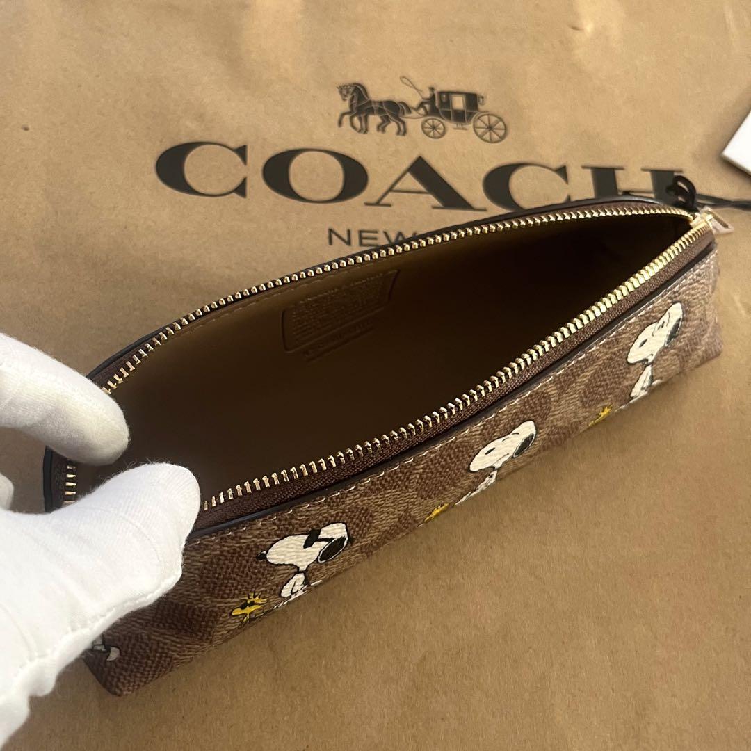 【新品未使用】COACH x PEANUTS スヌーピー コラボペンケース