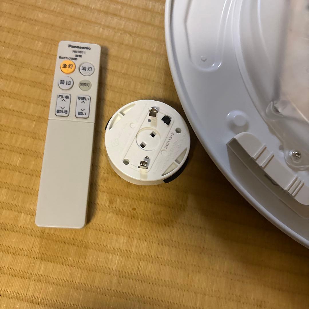 パナソニック 24年製 LED照明器具 シーリングライト リモコン付　動作確認済