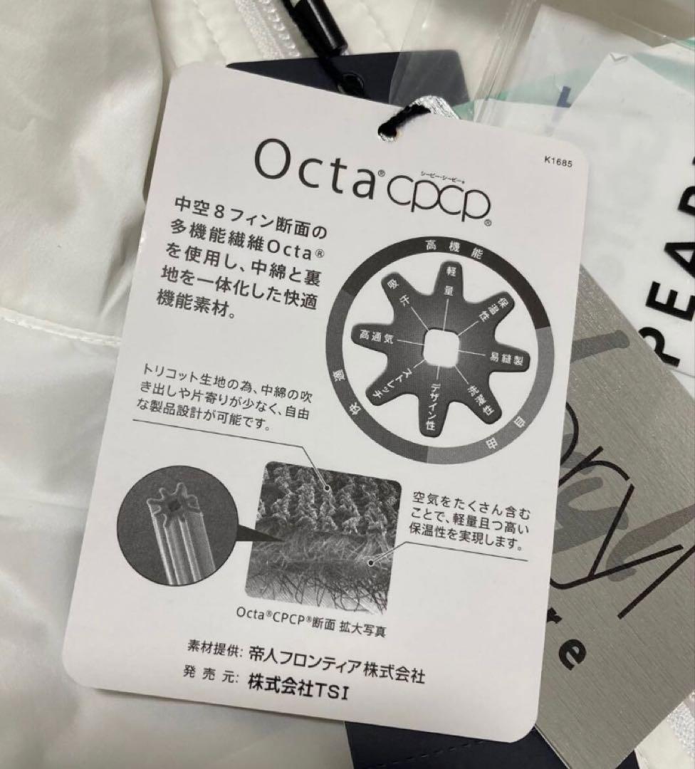 新品 パーリーゲイツ ナイロンストレッチタフタシレー裏起毛ジャケット(4)M/白