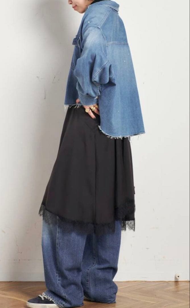 AP STUDIO JOHN BULL ジョンブル　デニムクロップドシャツ　完売