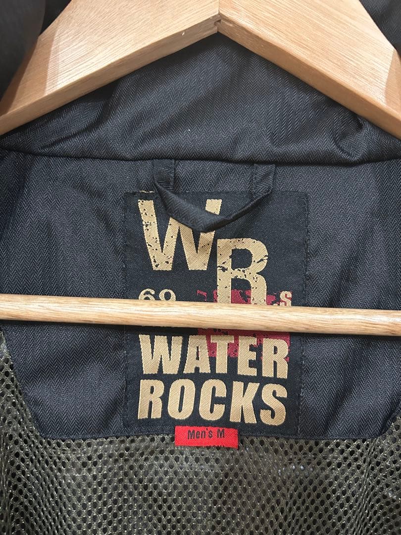 WATER ROCKS 釣り フィッシングジャケット 黒 多機能ポケット