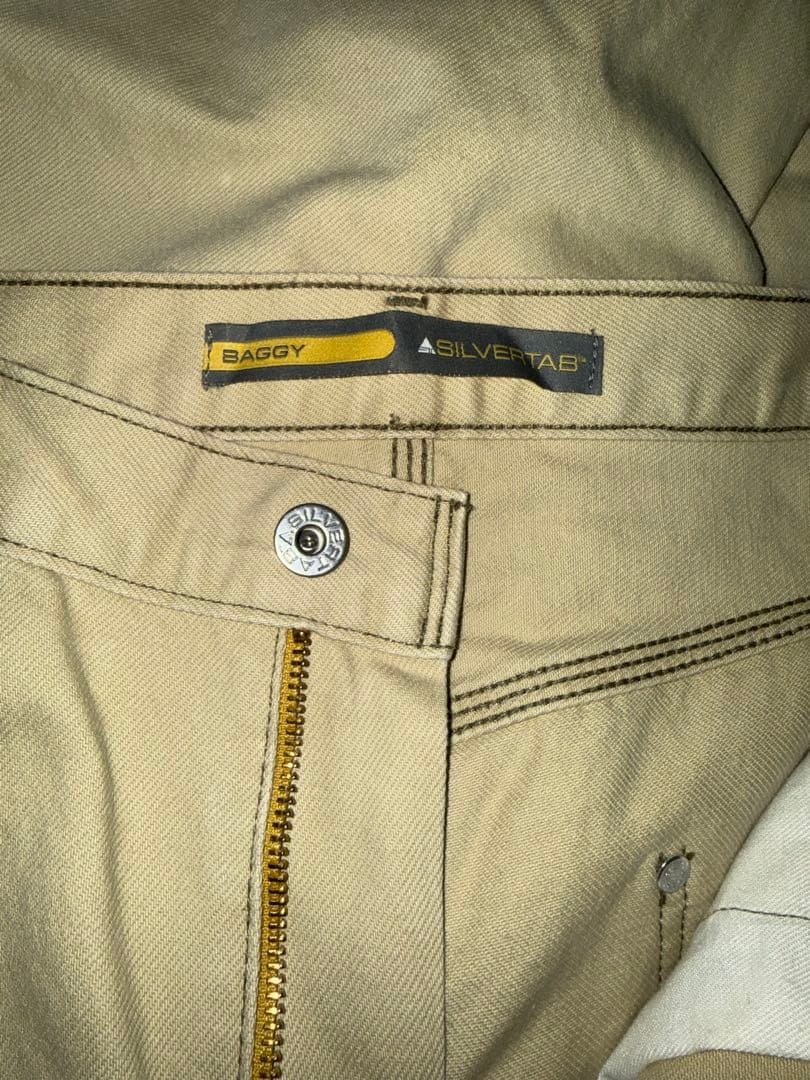 Levis Silver Tab バギーW32L30 ベージュ系