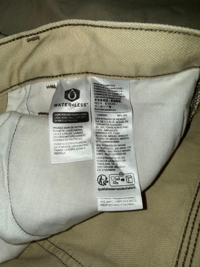 Levis Silver Tab バギーW32L30 ベージュ系