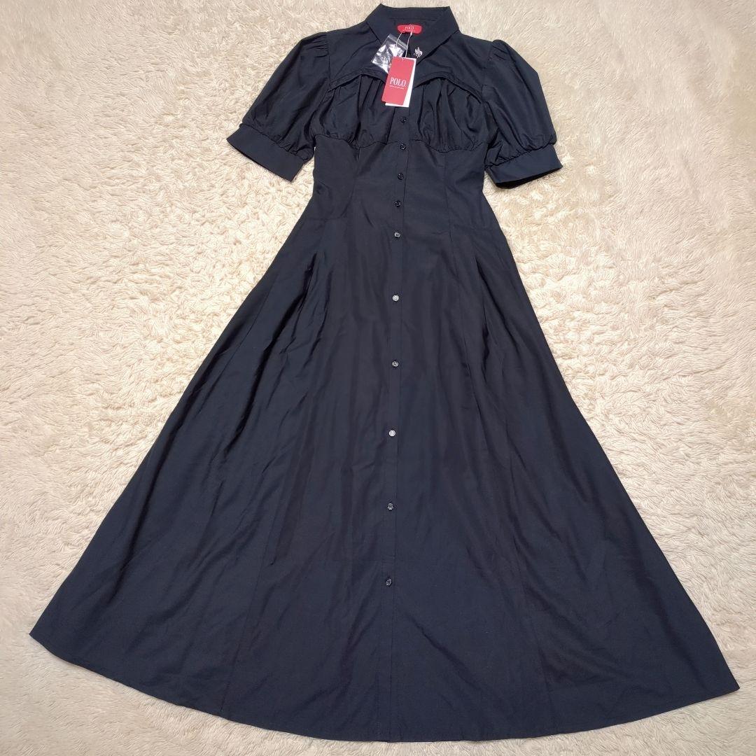 タグ付き！POLO BCSコラボ コルセットスウィッチングシャツワンピース S