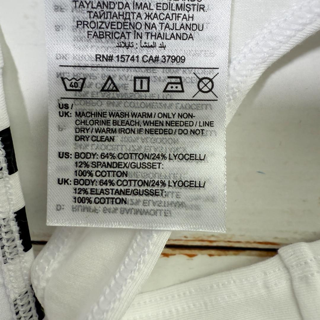 adidas アディダス インナー Tバック White/Black 海外M