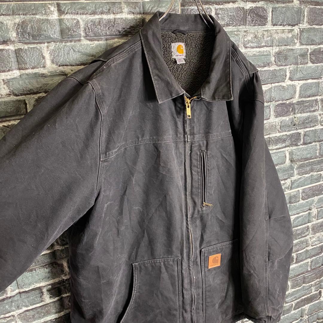 R*I様 カーハート リッジコート 90s XL ブラック 墨黒 ビッグシルエッ