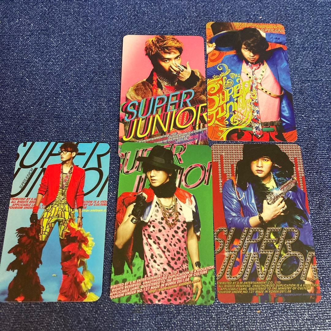 super junior A CHA CD トレカ　5枚　mr.simple