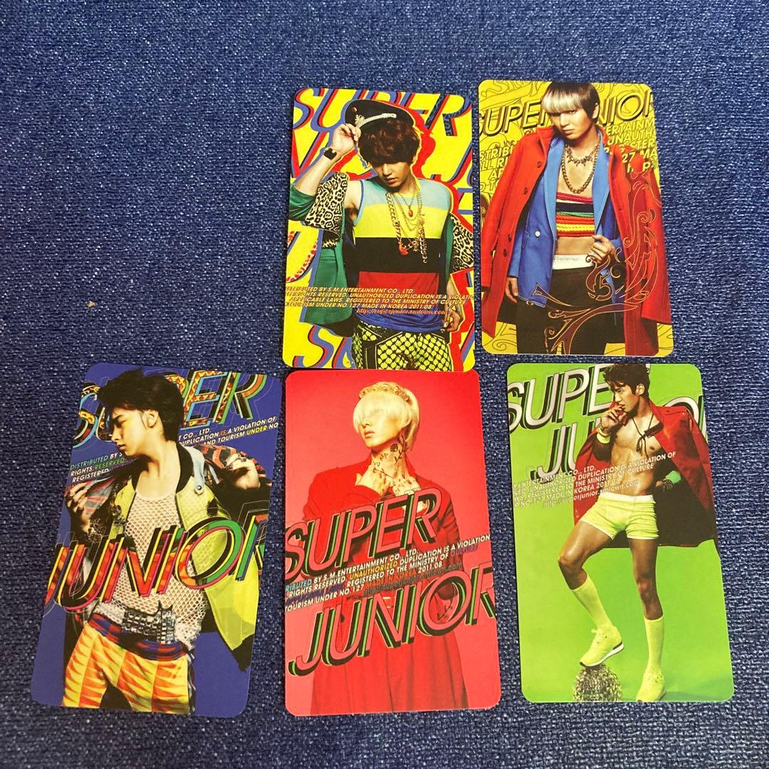 super junior A CHA CD トレカ　5枚　mr.simple