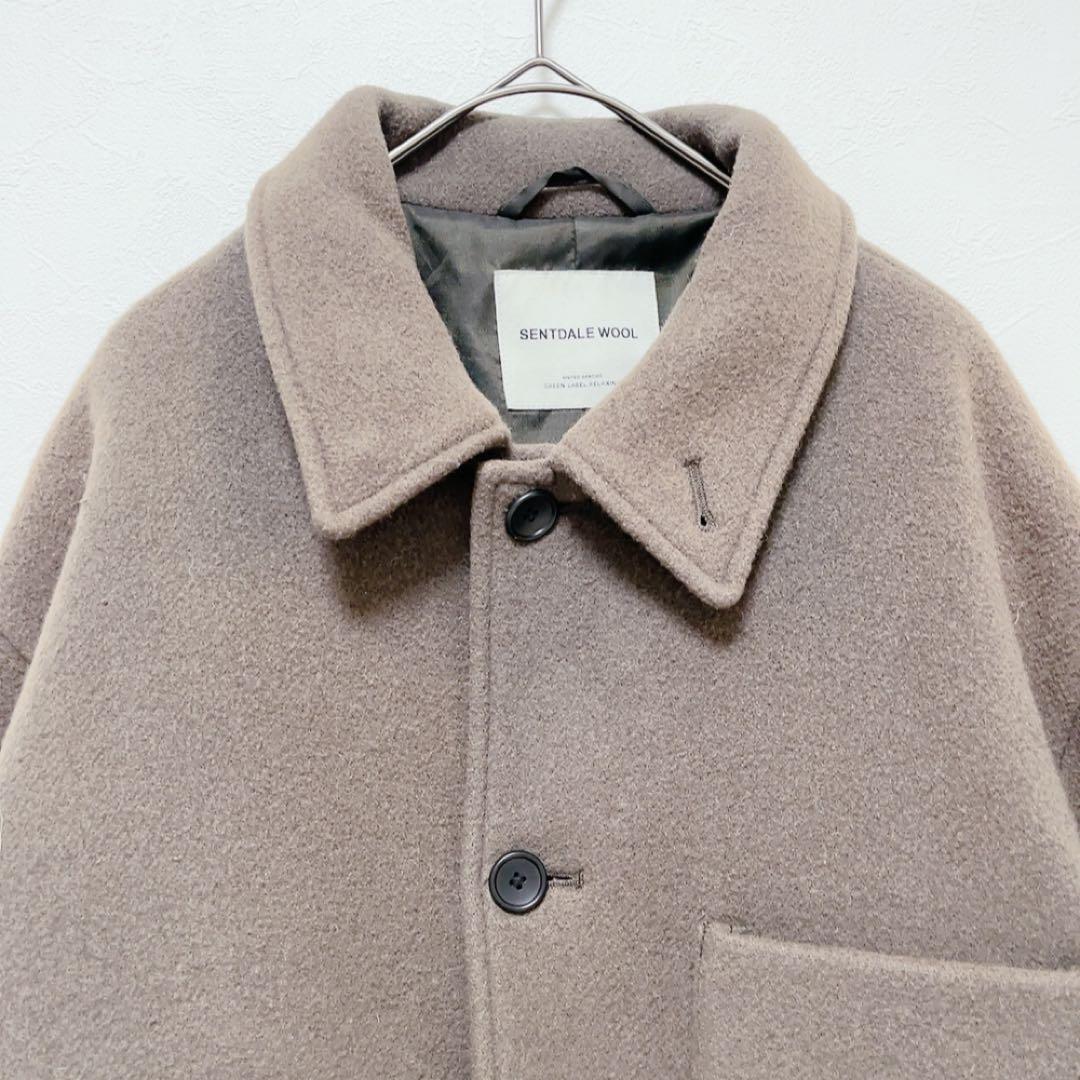 SENTDALE WOOL ウールジャケット ブラウン Mサイズ 裏地 茶色