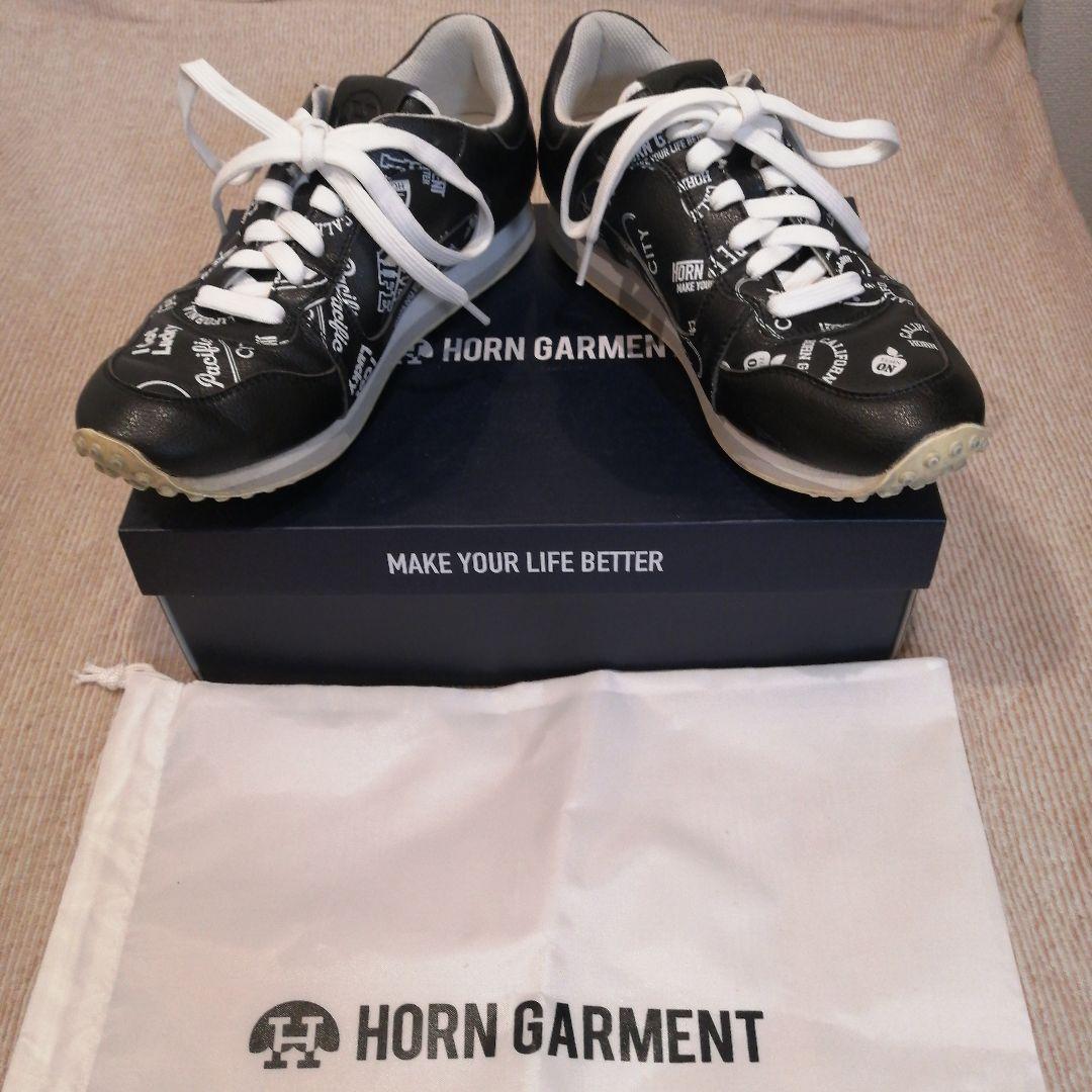 HORN GARMENT ゴルフシューズ ブラック/ホワイト