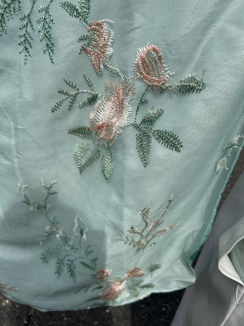 ⭐︎チェウォンさん専用⭐︎小学校卒業式150ミントグリーン 花柄刺繍 袴