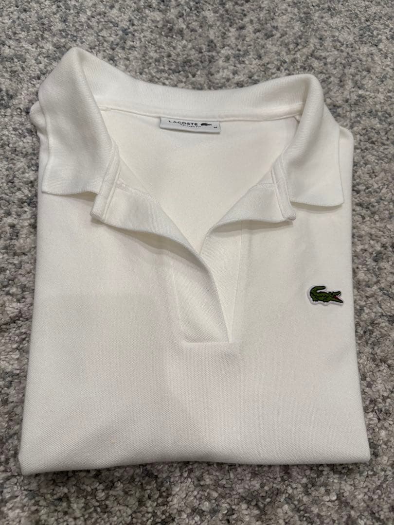 LACOSTE リラックスフィット ポロシャツ M ホワイト（ビームスゴルフ）