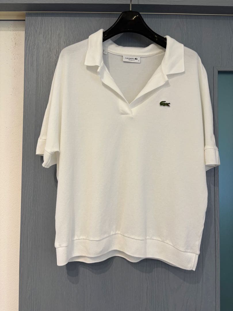 LACOSTE リラックスフィット ポロシャツ M ホワイト（ビームスゴルフ）