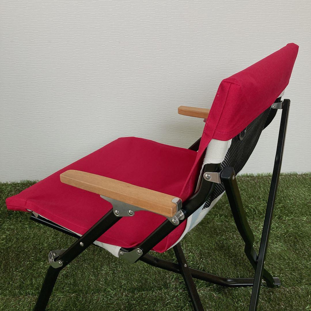 レッド 2脚分 ローチェアショート用 シートカバー 8号帆布 スノーピーク