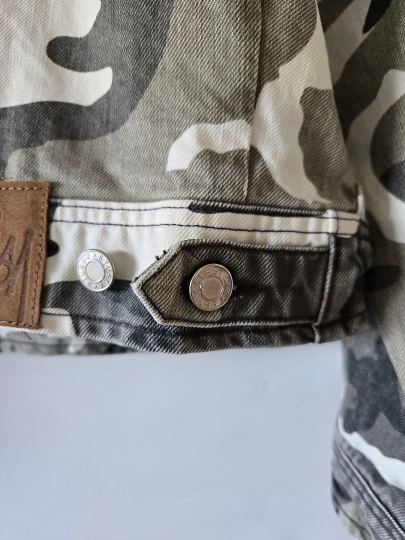 ジャケット・アウター Stussy CAMO ZIP WORK JACKET XXL