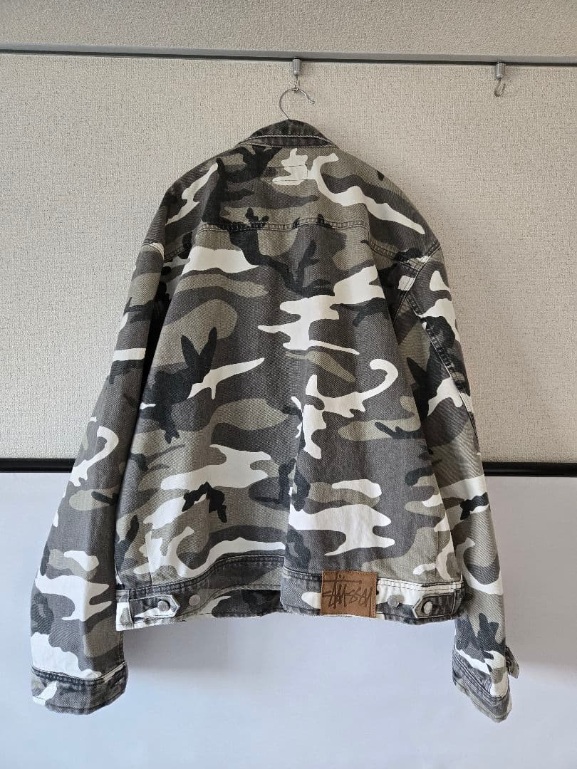 ジャケット・アウター Stussy CAMO ZIP WORK JACKET XXL