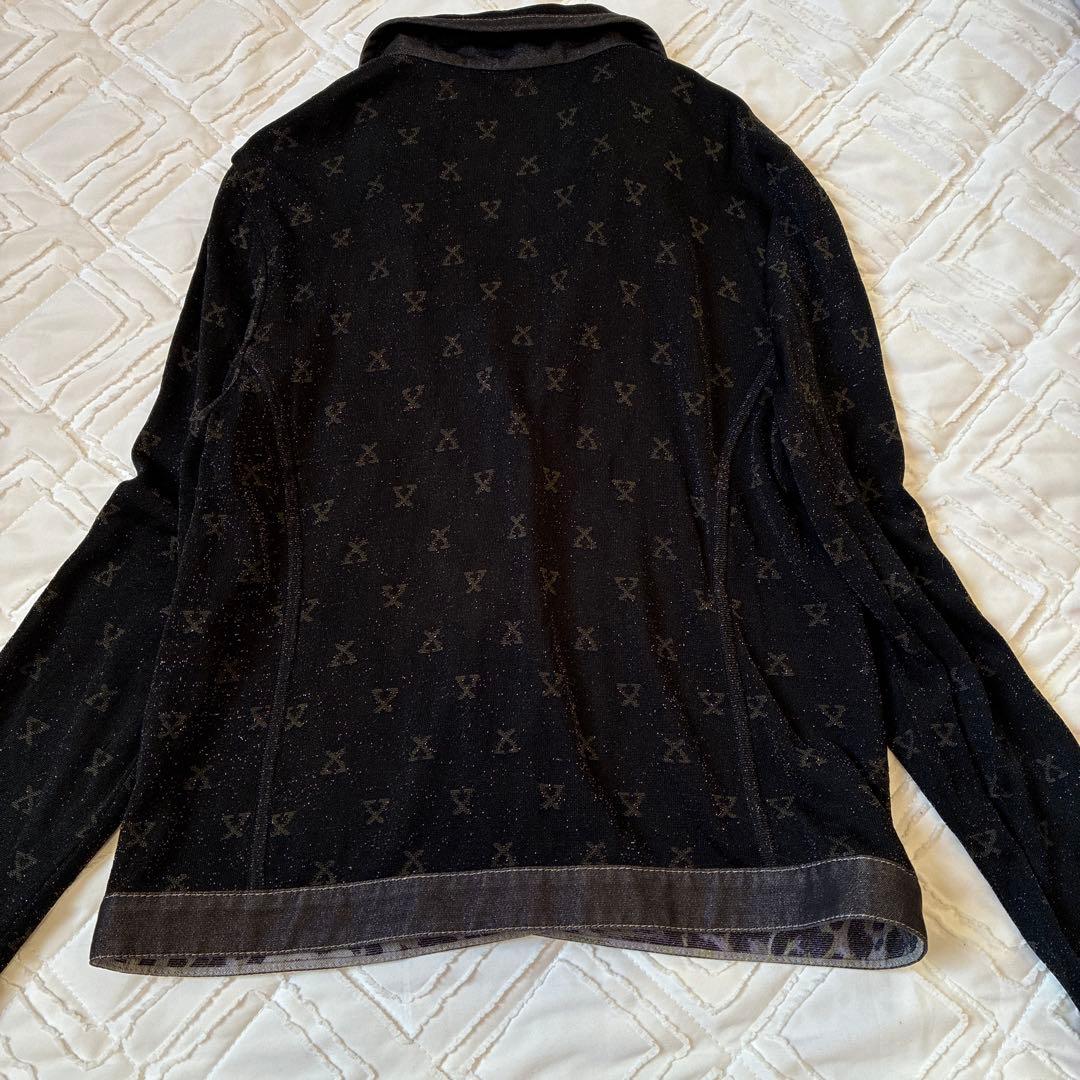 LEONARD ブラックジャケット ロゴ入り金糸サイズL